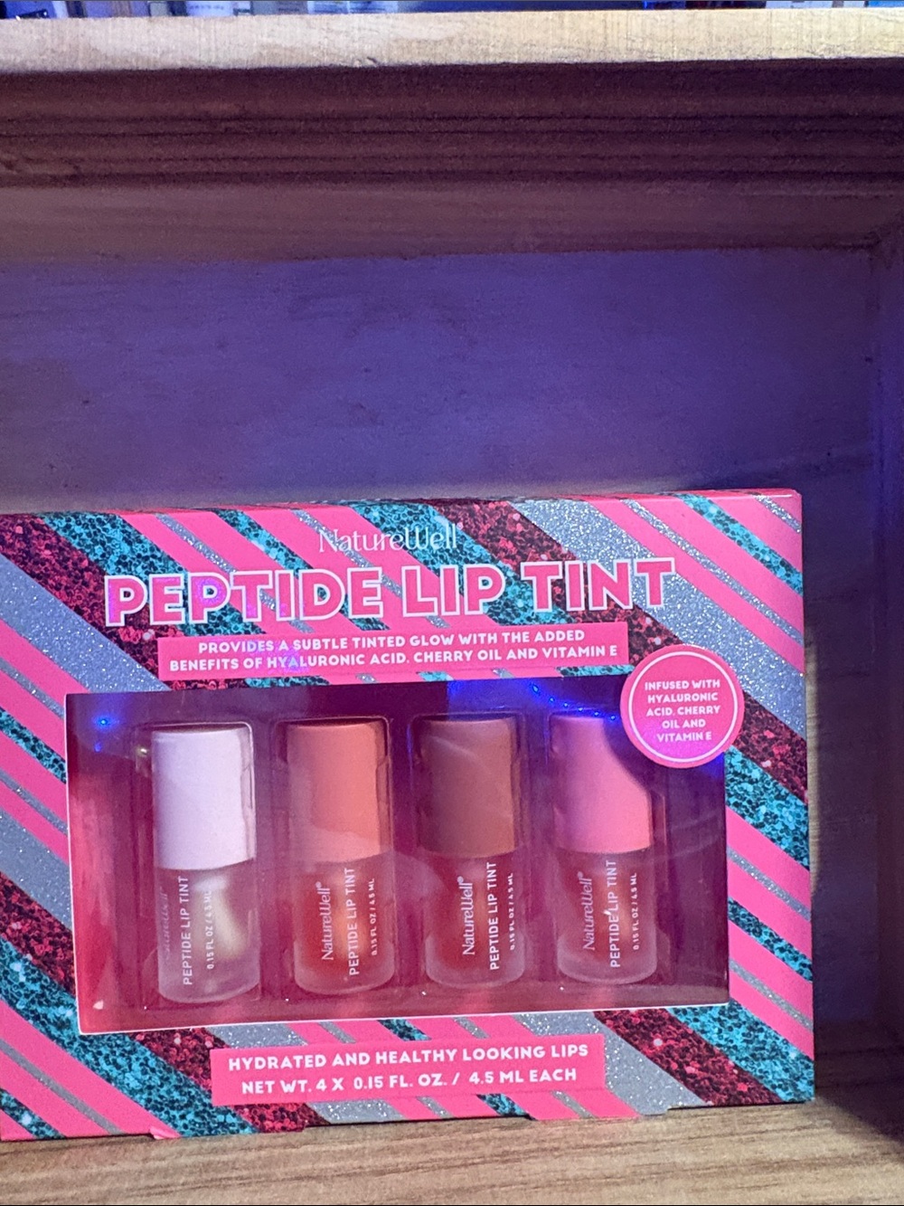 ✨ NatureWell Peptide Lip Tint – 4 Pack ✨